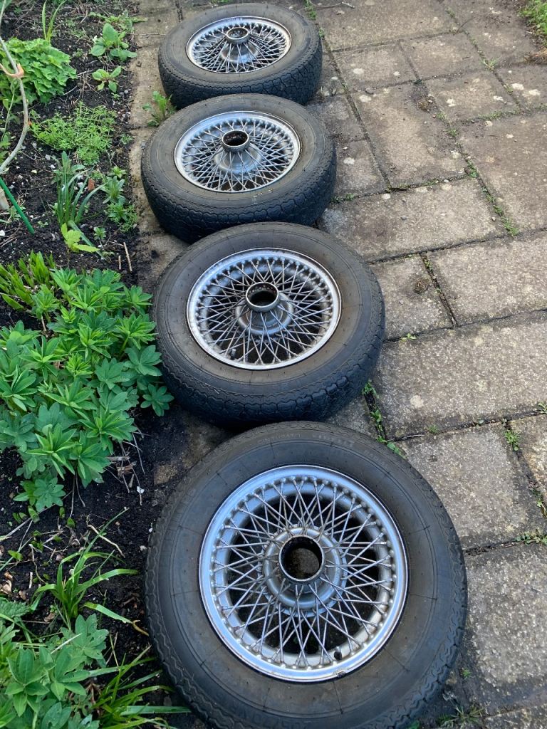 Jaguar Etype Mk2 Chrome Wire Wheels