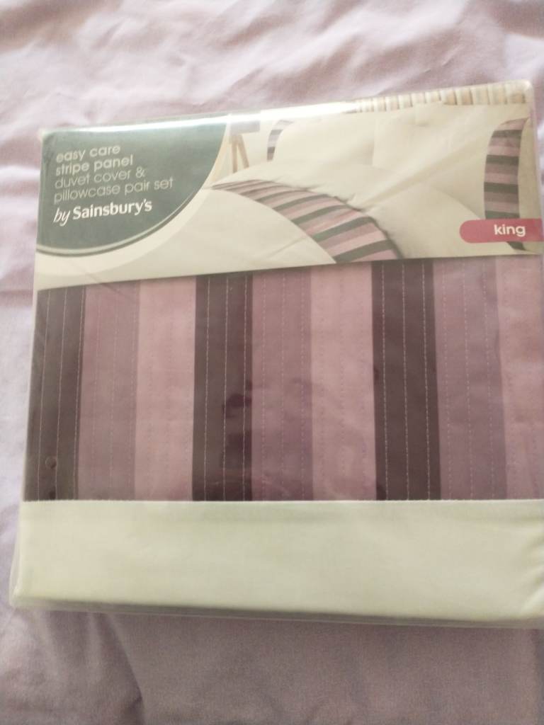Sainsbury king size duvet and pillow case cover set