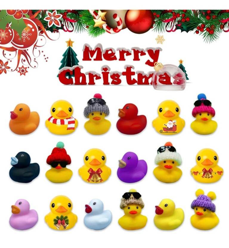 Bnib 24 windows advent calendar with rubber ducks