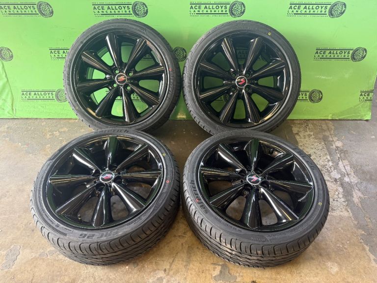  *REFURBISHED* OEM MINI COOPER S R53 R56 17” 4x100 ALLOY WHEELS + NEW TYRES