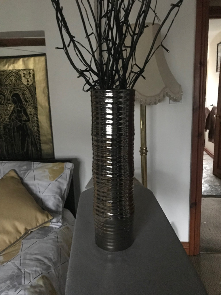 15 twig lights with vase - price reduced 