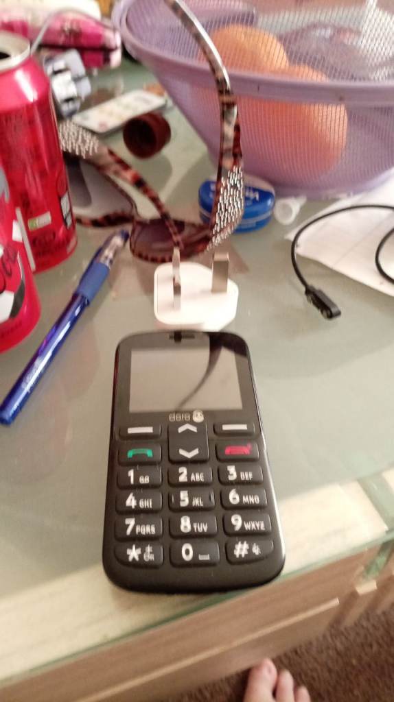 Big button phone. 