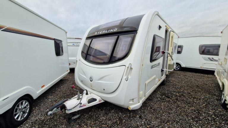 2012 STERLING Eccles Ruby Touring Caravan 4 Berth Fixed Bed End Bathroom