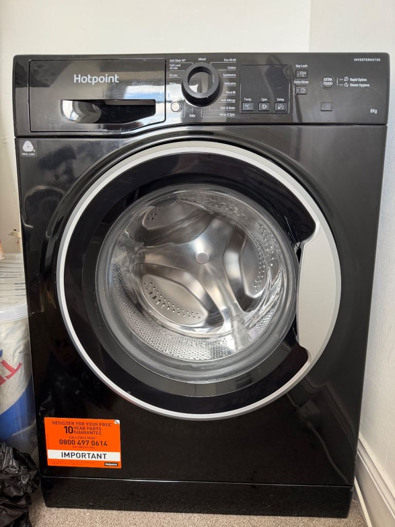 Hotpoint Anti-Stain NSWM 846 BS UK 8kg Washing Machine - Black