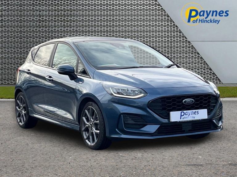 2022 Ford Fiesta ST-Line 5 Dr 1.0L 100PS 6 Speed in Chrome Blue FSH NAV AC