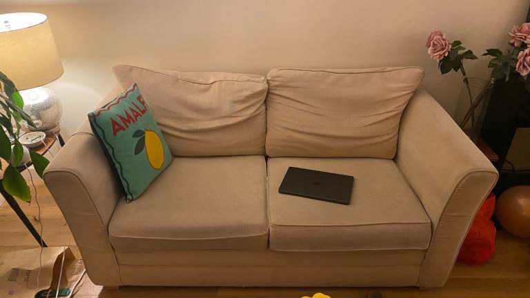 Cream Sofa Bed 