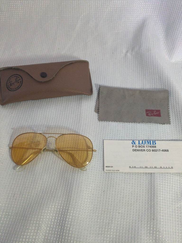 Genuine ray ban aviator sunglasses 