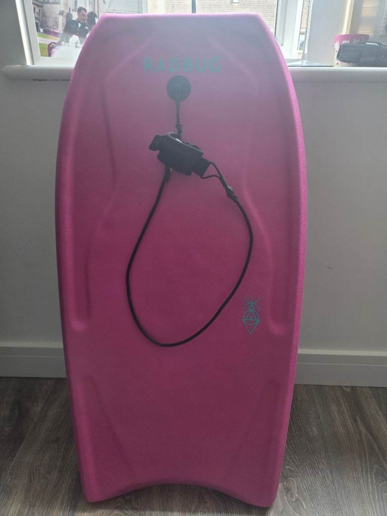 Pink Bodyboard with Leash – Good Condition