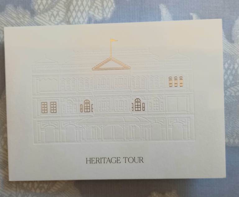 Map of the route the Heritage walking tour takes around Raffles Hotel Singapore.