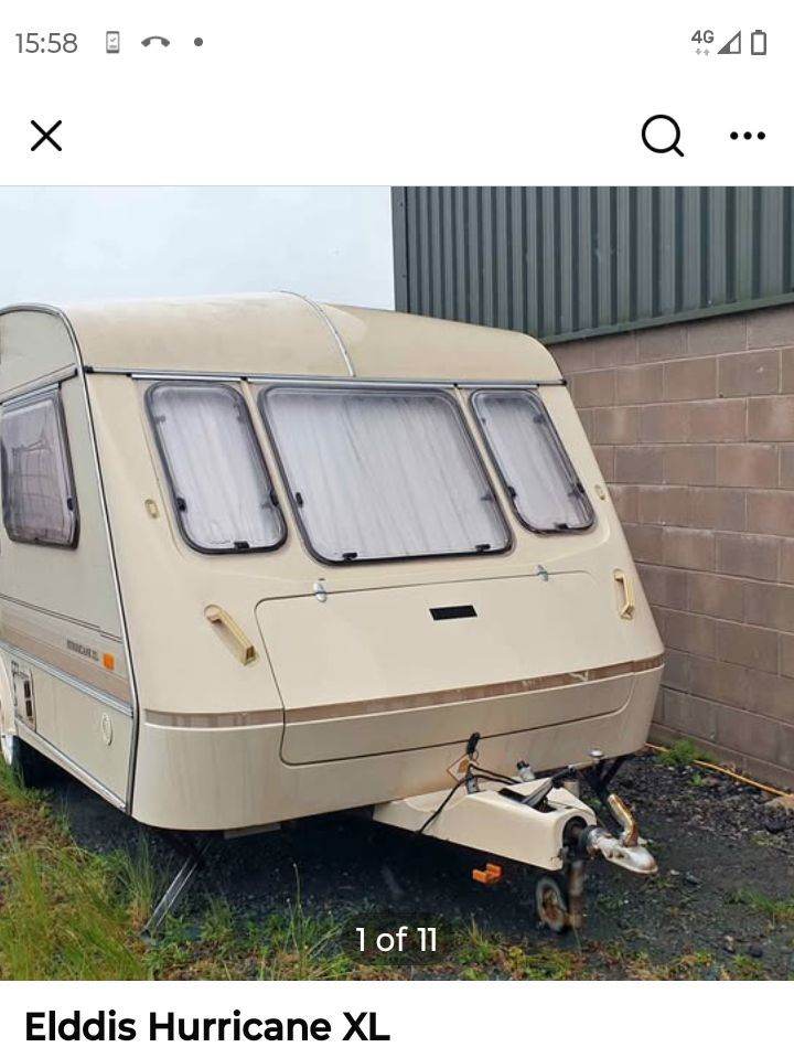 ELDDIS HURRICANE XL 1992 CARAVAN £450 ONO