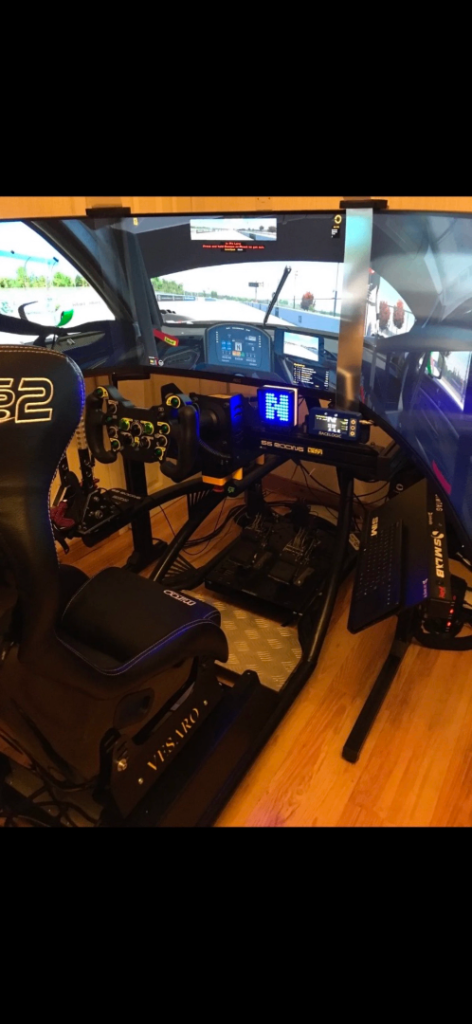 Simlab Triple 1440p monitors complete setup