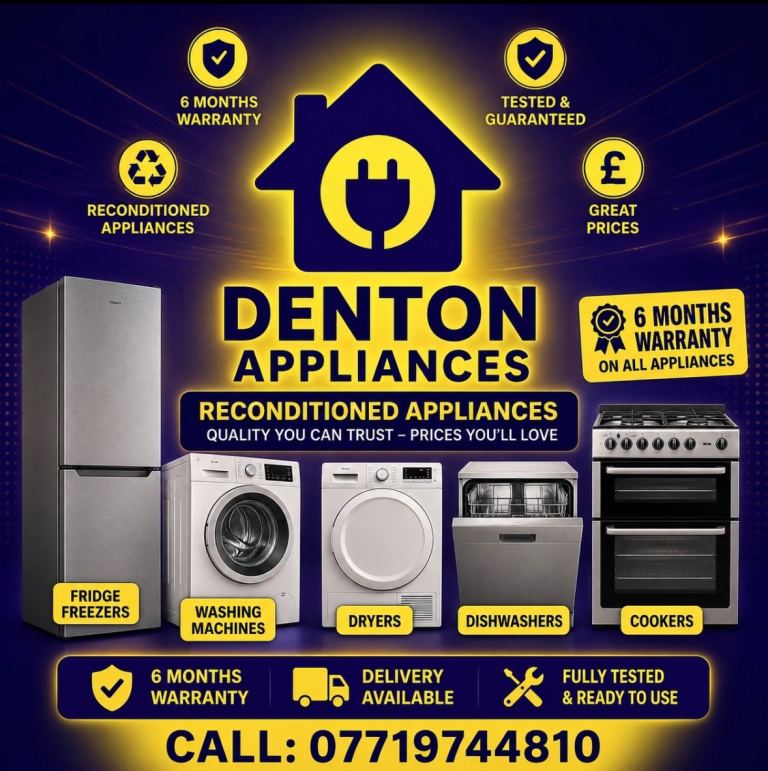 Reconditioned Appliances - Fridge Freezers, Washing Machines, Dryers, Dishwashers, Cookers