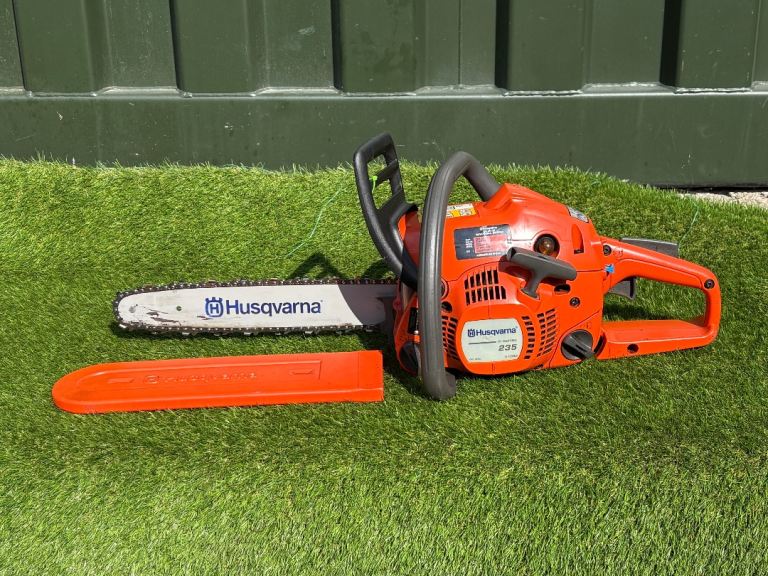Husqvarna 235 E Chainsaw, Hardly Used Condition, Orange