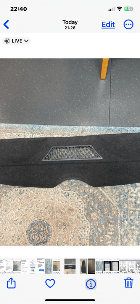 Mini   R50   R52/53   Rear Parcle  shelf   