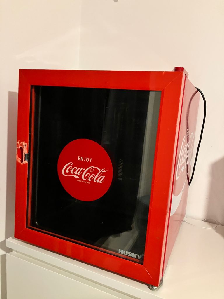 Husky Coca-Cola Mini Fridge – Good Condition