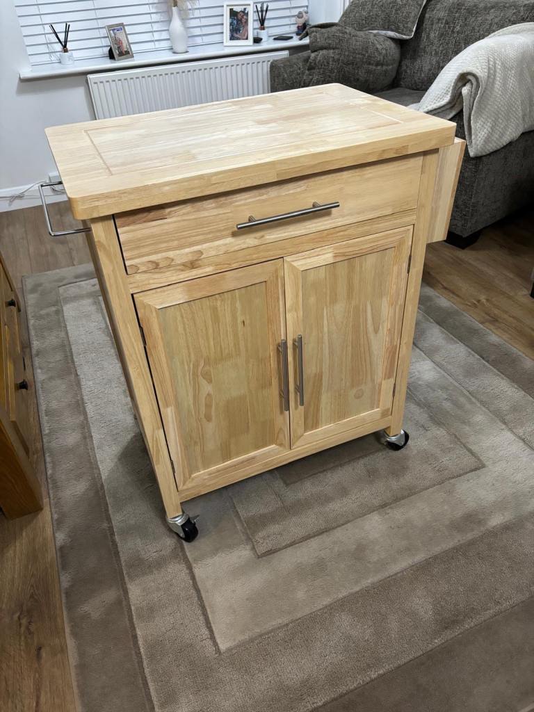 Butchers block kitchen cabinet 