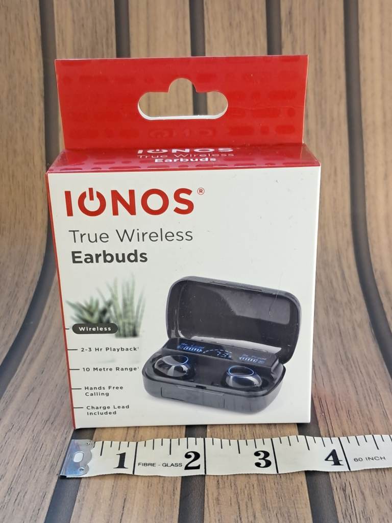 Brand newIonos True Wireless Earbuds, Black colour 