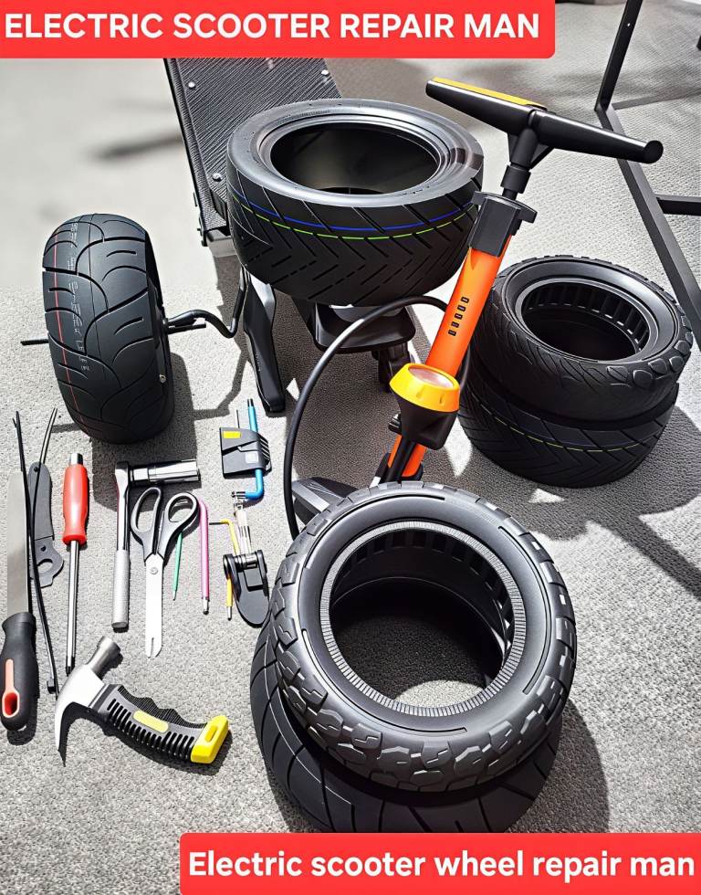 Electric Scooter Tyres and Repair man 