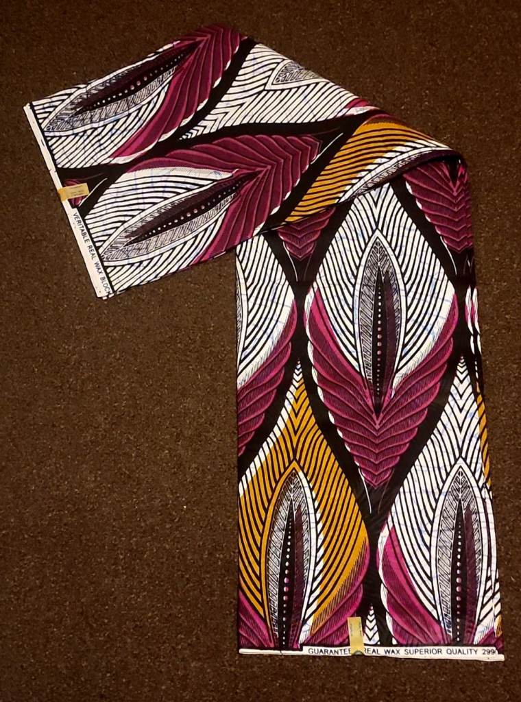 image for 6 yards African Ankara cotton fabric