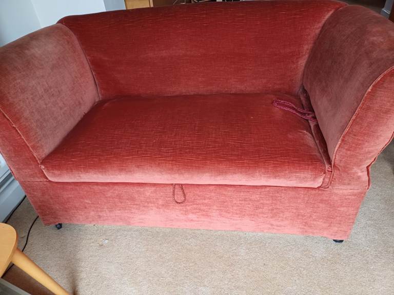 Victorian 2 seater drop arm sofa