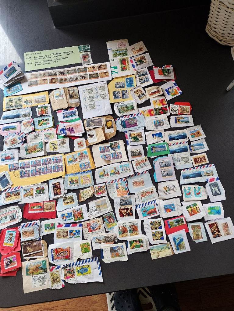 Used postage stamps, mixed lot
