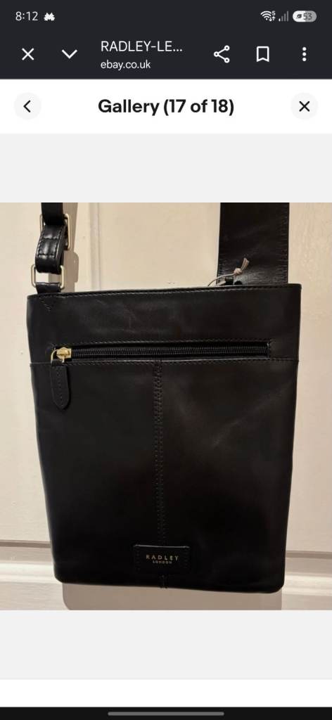 Radley Black Leather Crossbody Bag – As Good As New