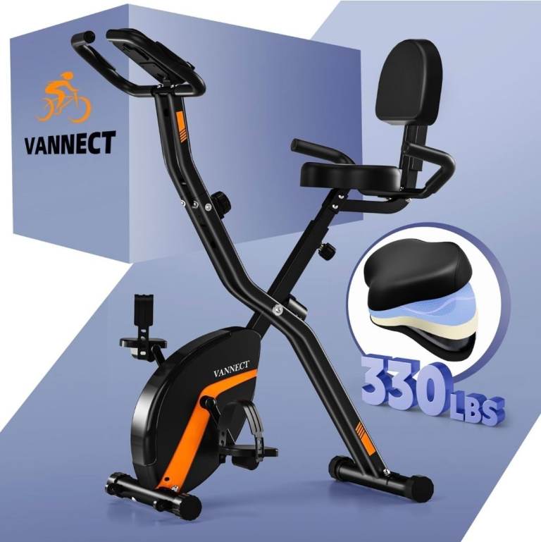 Exercise machine foldable eith lcd displays