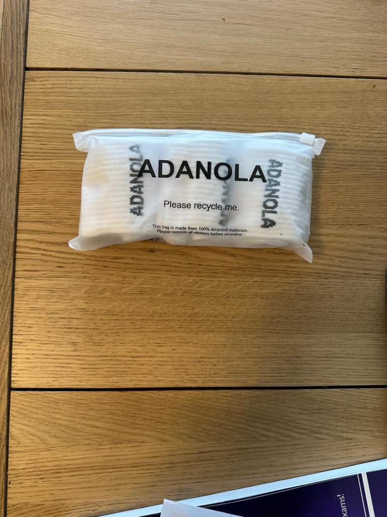ADANOLA 3-Pack Socks in White – Brand New