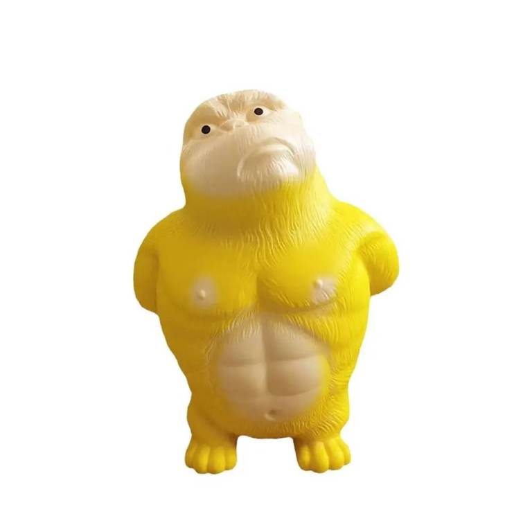The Monsters Yellow Gorilla Squeeze Toy Stress Relief Soft Sponge Silicon Funny Gift 13cm