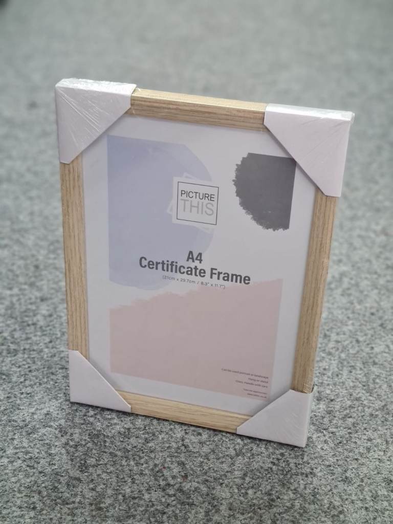 Wooden Picture Frame A4 – Size With Stand