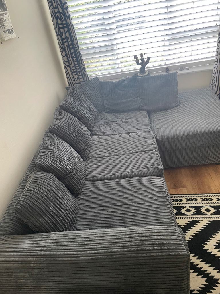 Grey Corner Sofa – Good Condition, Pet and Smoke Free Home