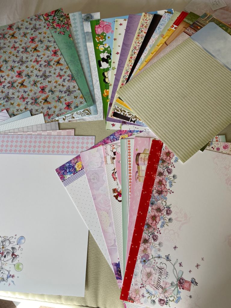 30 different A4 sized cards for crafting