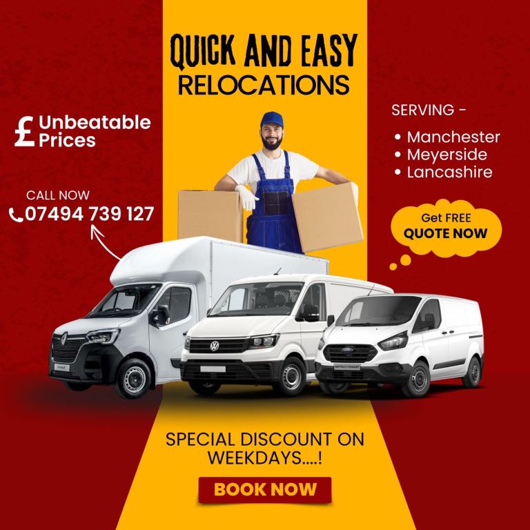 LOCAL & NATIONWIDE HOUSE REMOVAL FURNITURE DELIVERY SERVICES MAN AND VAN HIRE FLAT STORAGE MOVERS 