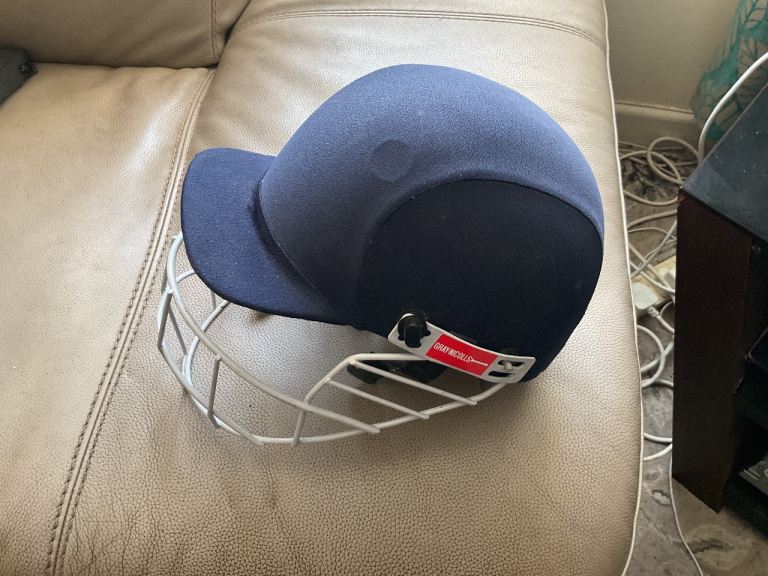 Gray Nicolls Cricket Helmet – Blue, Good Condition