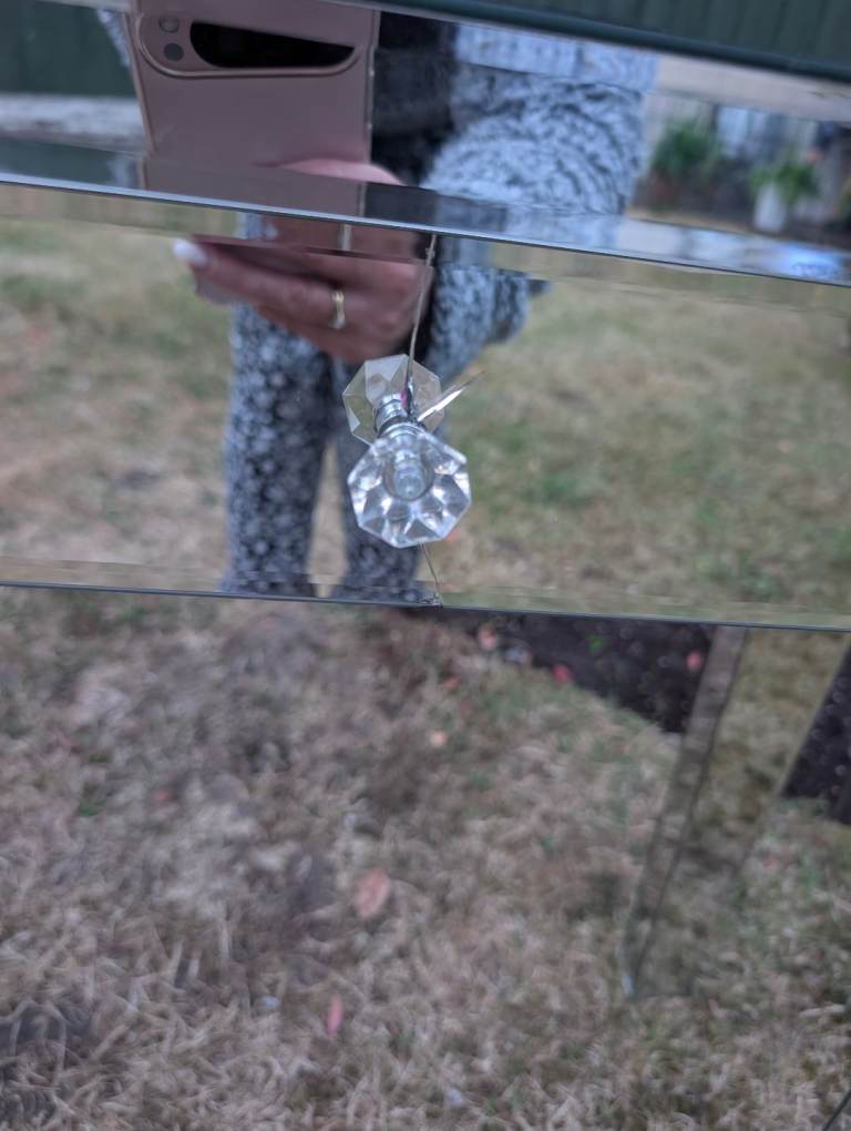 Pair of Mirrored Dressing Tables with Drawers