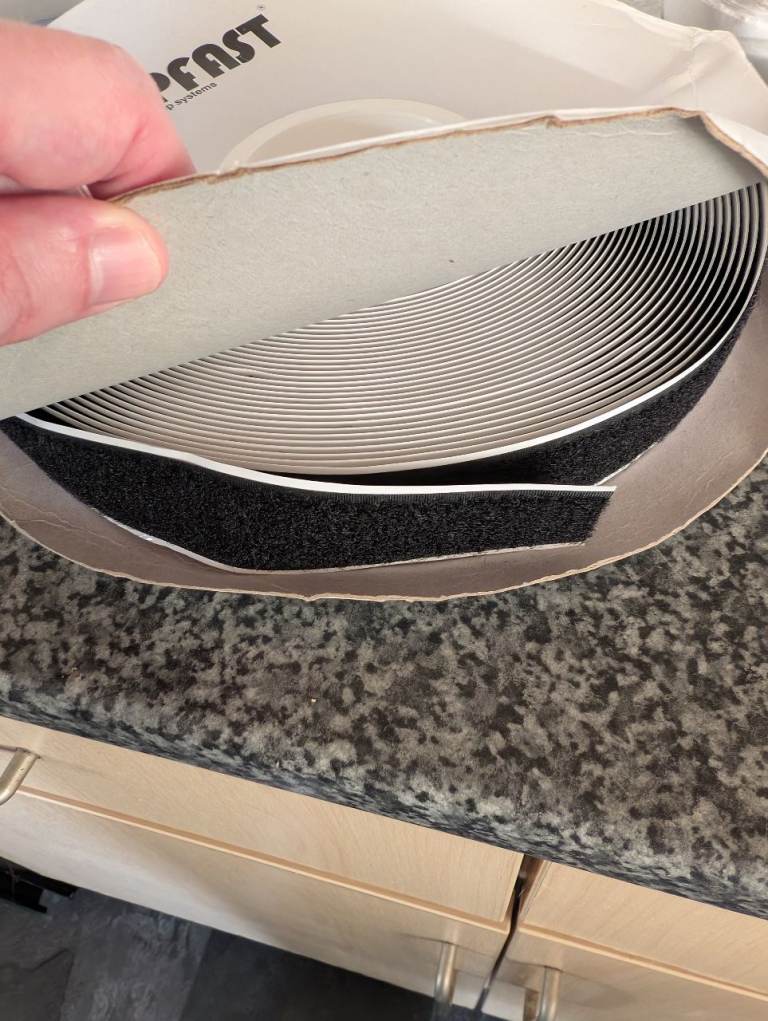 Self adhesive velcro. Various sizes/rolls