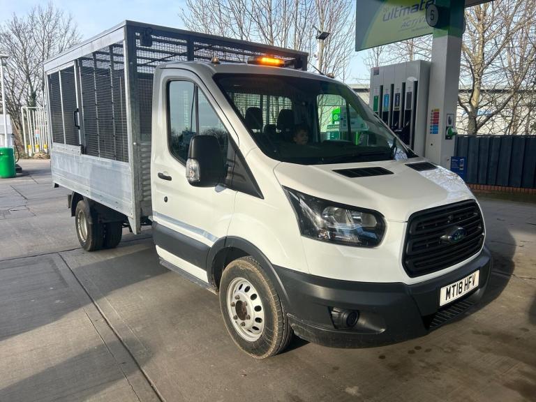 2018 Ford Transit 2.0 TDCi 130ps Chassis Cab Tipper NO VAT Caged Aluminium Body CHASSIS CAB Diese...