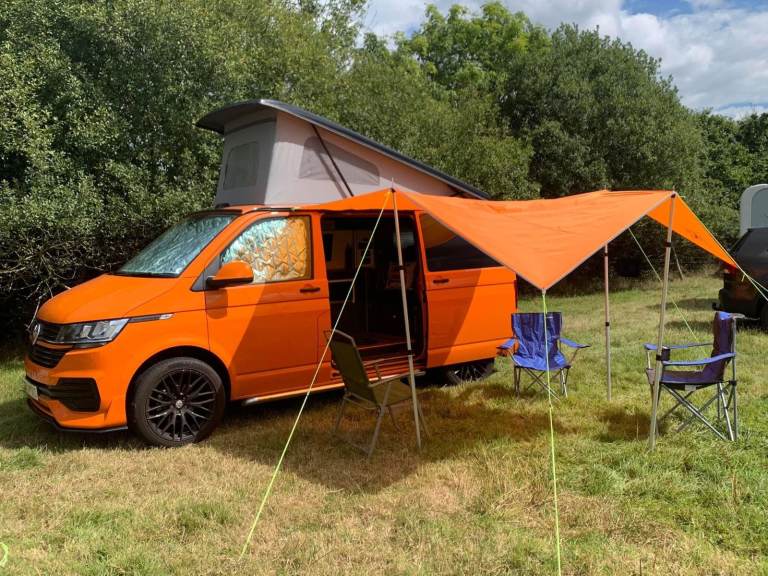 Campervan slide on canopy