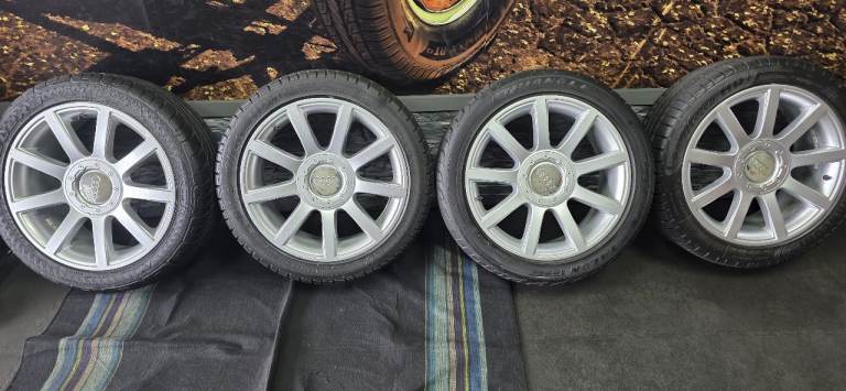 Audi VW Skoda Seat 17 alloy wheels + 4 x tyres 225 45 17