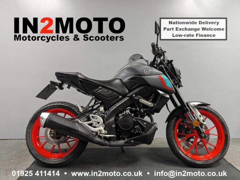2021 (21) Yamaha MT125 in Grey with only 13,043 miles