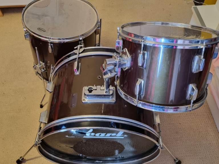 Drum Kit - Brown, Good Condition