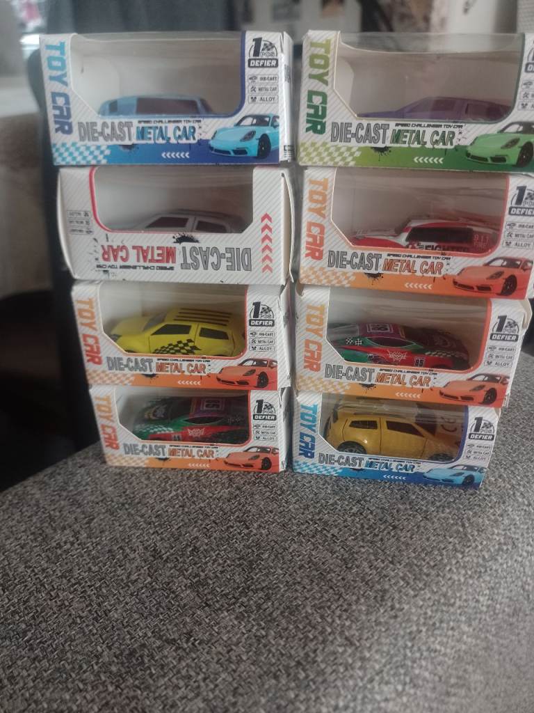 Brand New Die-Cast Metal Toy Cars - Multicoloured Bundle