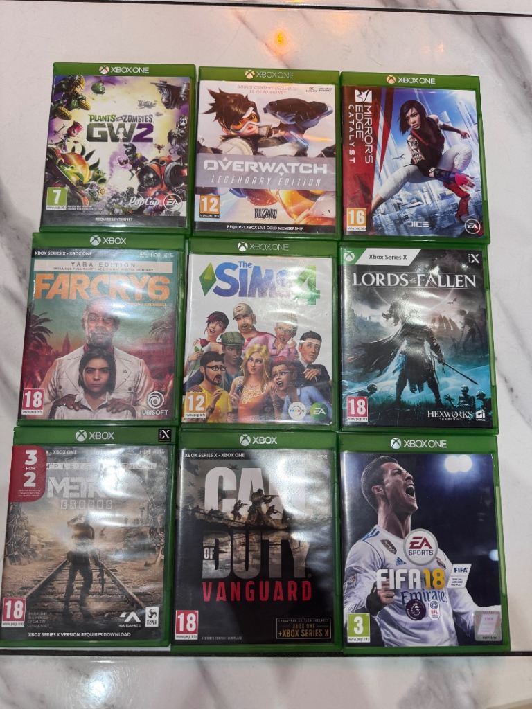 19x Xbox one games 