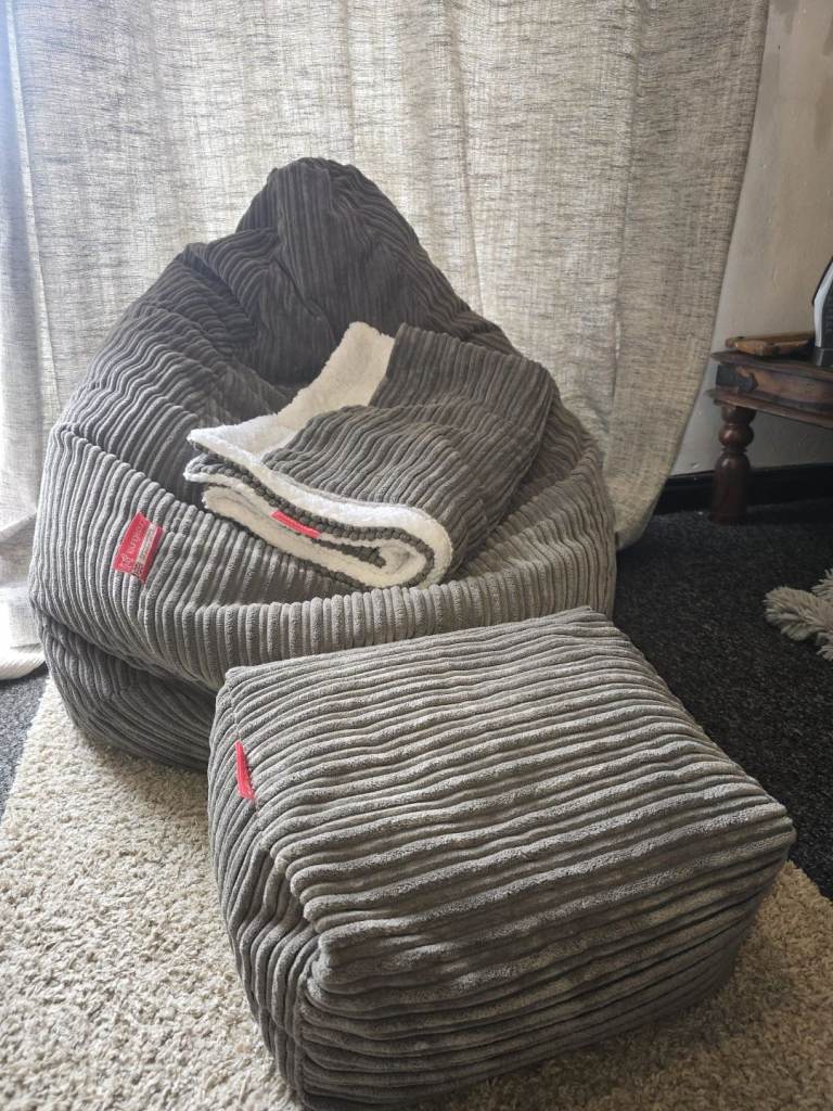 Lounge pug Highback Bean Bag Chair-stool-throw