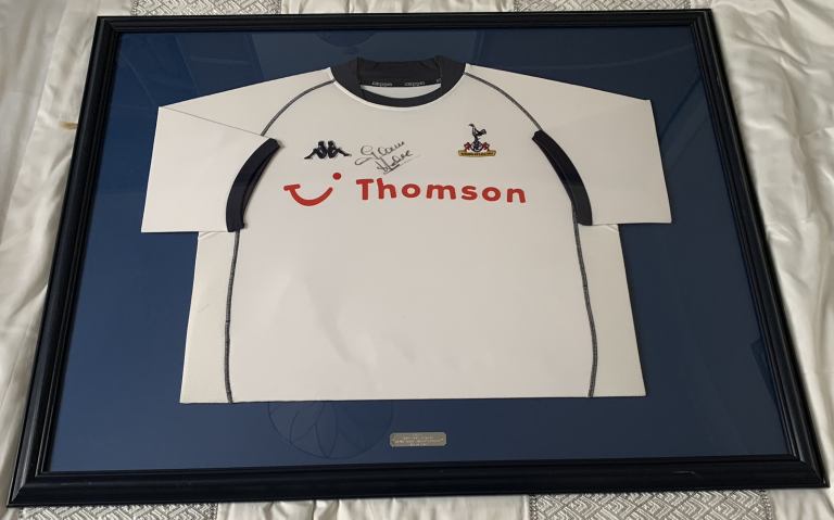 image for Signed & framed Tottenham Hotspur shirt