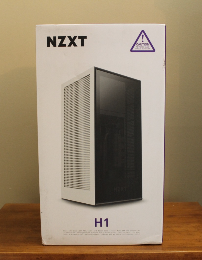 NZXT H1 Mini ITX Case with PSU, AIO, and Riser Card - Brand New