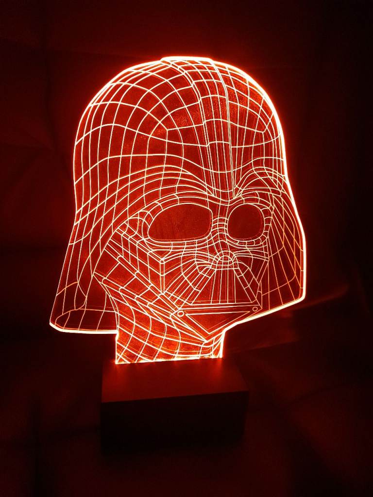 Star Wars Darth Vader 3D Illusion Battery operated RED light