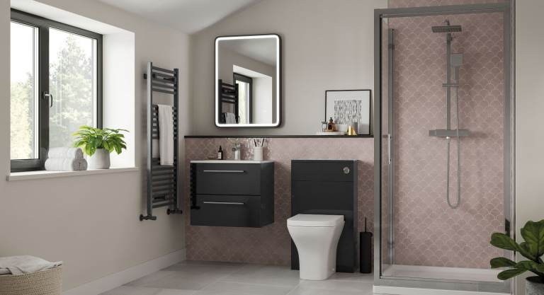 +SALE+ Volta 410mm Wall Hung Basin Unit & Mirror