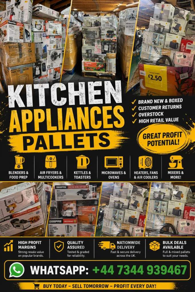Kitchen Appliances Pallets – Customer Returns & Overstock | High Profit Resale Stock