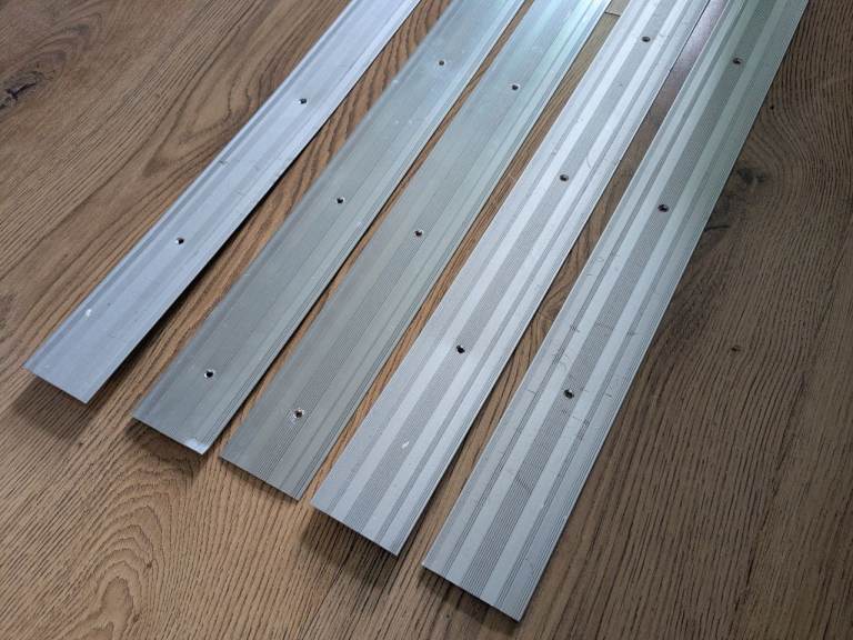 5 x Aluminium carpet cover strips flooring threshold bars 